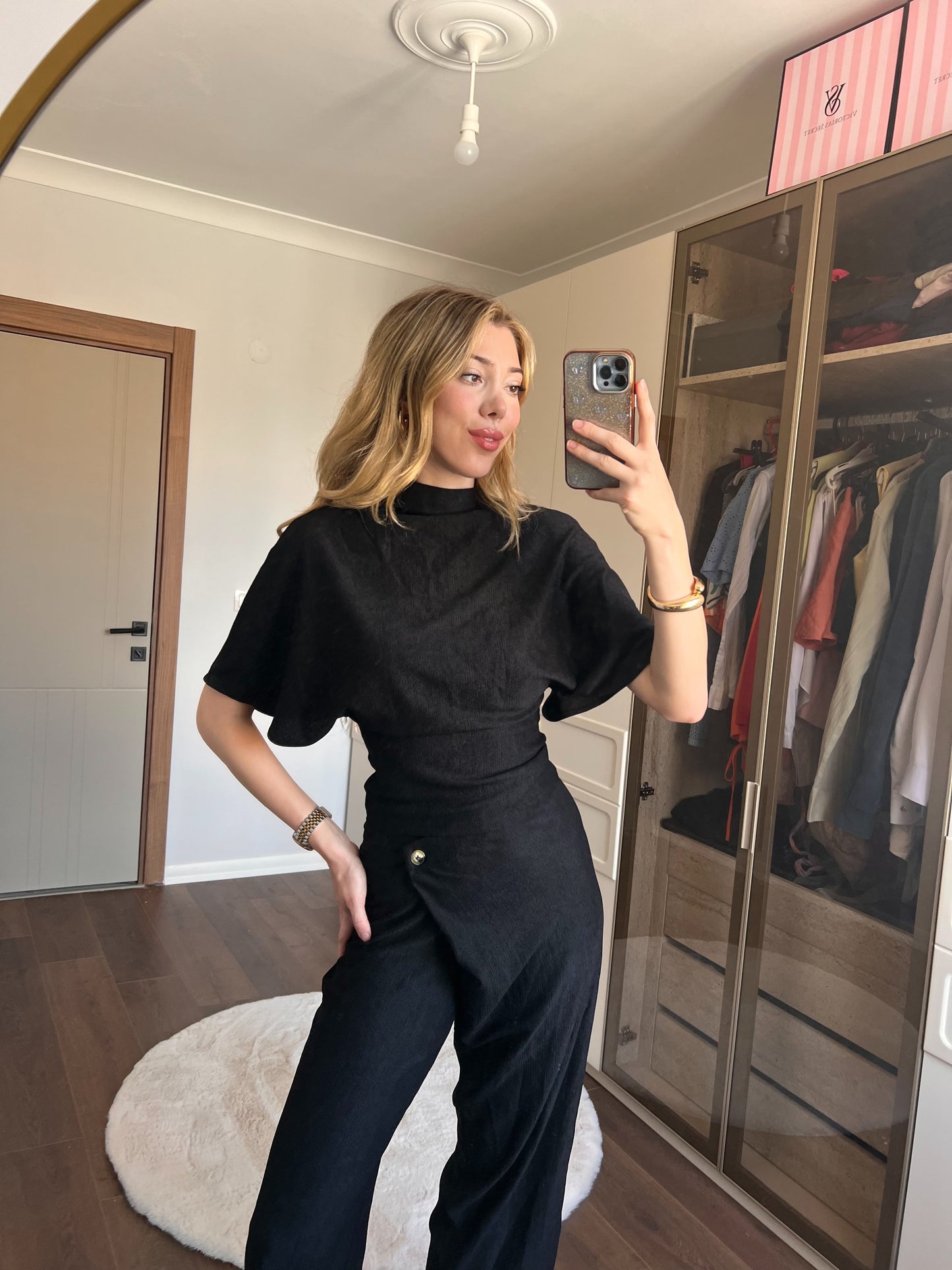 Drapeli Bluz Pantolon Takım
